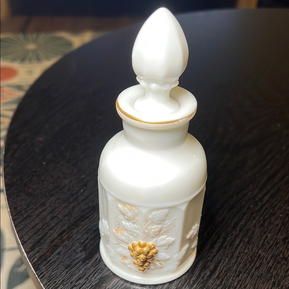 Vintage Other - Westmoreland Paneled Grape Milk Glass Perfume Cologne Bottle